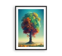 Poster 50x70cm Albero Autunno Natura Stampe Immagini Quadri Moderni Murale