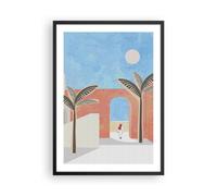 Poster 50x70cm Arabo Minimalismo Vacanze Stampe Immagini Quadri Moderni Murale
