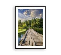 Poster 50x70cm architettura lungomare Cigno Paesaggio Stampe Quadri Murale