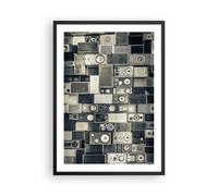 Poster 50x70cm Astrazione Altoparlanti Grafica Stampe Immagini Quadri Murale