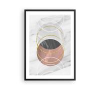 Poster 50x70cm Astrazione Forme Pezzo Stampe Immagini Quadri Moderni Murale