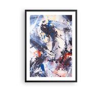 Poster 50x70cm Astrazione fuoriuscite pitture Stampe Immagini Quadri Murale