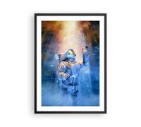 Poster 50x70cm Astronauta Luce Cosmo Stampe Immagini Quadri Moderni Murale