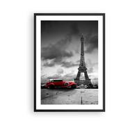 Poster 50x70cm Automobile Eiffle Parigi città Stampe Immagini Quadri Murale