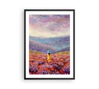 Poster 50x70cm Campo Donna Paesaggio Stampe Immagini Quadri Moderni Murale