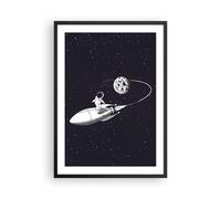 Poster 50x70cm Cosmo Un Razzo Spaziale Bambini Stampe Immagini Quadri Murale