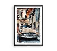 Poster 50x70cm Cubano auto case popolari Stampe Immagini Quadri Moderni Murale