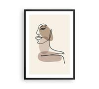 Poster 50x70cm Disegno Linea singola Donna Stampe Immagini Quadri Moderni Murale