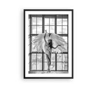 Poster 50x70cm Donna Angelo Vista Stampe Immagini Quadri Moderni Murale