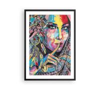 Poster 50x70cm donna folclore Stampe Immagini Quadri Moderni Murale