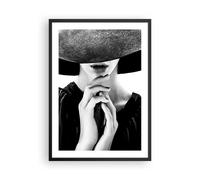 Poster 50x70cm Donna mani cappello Stampe Immagini Quadri Moderni Murale