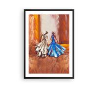 Poster 50x70cm Donne vestiti olio Stampe Immagini Quadri Moderni Murale