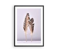 Poster 50x70cm Due piume lilla Stampe Immagini Quadri Moderni Murale