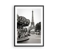 Poster 50x70cm Giostra Torre Eiffel Stampe Immagini Quadri Moderni Murale