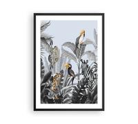 Poster 50x70cm Giungla animali tucani Stampe Immagini Quadri Moderni Murale