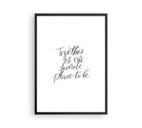 Poster 50x70cm Insieme il nostro il posto Stampe Immagini Quadri Moderni Murale