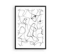 Poster 50x70cm Linea niente modello Stampe Immagini Quadri Moderni Murale