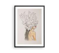 Poster 50x70cm Moda Donna Disegno Stampe Immagini Quadri Moderni Murale