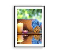 Poster 50x70cm Natura rilassamento spa candele Stampe Immagini Quadri Murale