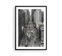 Poster 50x70cm New York Strada Taxi Stampe Immagini Quadri Moderni Murale