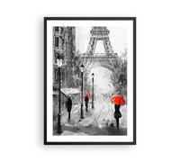 Poster 50x70cm Parigi città casa Stampe Immagini Quadri Moderni Murale