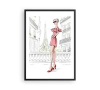 Poster 50x70cm Parigi Torre Eiffel Stampe Immagini Quadri Moderni Murale