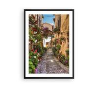 Poster 50x70cm Percorso fiori casa cortile Stampe Immagini Quadri Moderni Murale