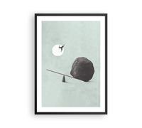 Poster 50x70cm Pietra leva fisica Stampe Immagini Quadri Moderni Murale