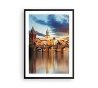 Poster 50x70cm Ponte storia fiume Stampe Immagini Quadri Moderni Murale