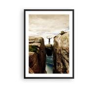Poster 50x70cm Rocce Picco Nubi Stampe Immagini Quadri Moderni Murale