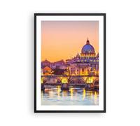 Poster 50x70cm Roma italia basilica storia Stampe Immagini Quadri Moderni Murale