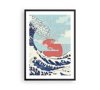 Poster 50x70cm Rosso moderno forse Stampe Immagini Quadri Moderni Murale