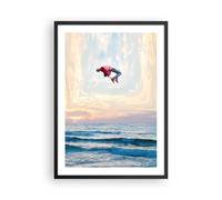 Poster 50x70cm Salto Libertà Surrealismo Stampe Immagini Quadri Moderni Murale