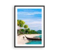 Poster 50x70cm Spiaggia Esotismo Palme Stampe Immagini Quadri Moderni Murale