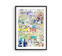 Poster 50x70cm Strada graffiti parete murale Stampe Immagini Quadri Murale