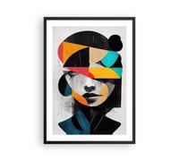 Poster 50x70cm Viso Mente Astrazione Stampe Immagini Quadri Moderni Murale