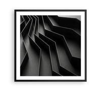 Poster 60x60cm 3D Labirinto Moderno Stampe Immagini Quadri Moderni Murale