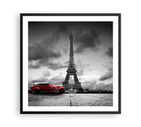 Poster 60x60cm Automobile Eiffle Parigi città Stampe Immagini Quadri Moderni