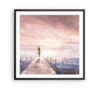 Poster 60x60cm Bridge Donna Le Stelle Stampe Immagini Quadri Moderni Murale