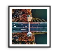 Poster 60x60cm Bridge Siekierkowski Varsavia Stampe Immagini Quadri Moderni