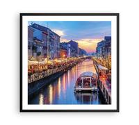 Poster 60x60cm Canale Grande Serata Stampe Immagini Quadri Moderni Murale