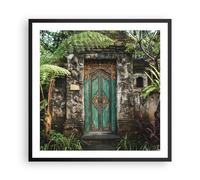 Poster 60x60cm Cancello Porta Verde Stampe Immagini Quadri Moderni Murale