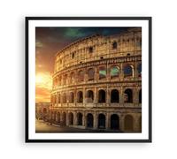 Poster 60x60cm Coloseum Roma Architettura Italia Stampe Immagini Quadri Moderni