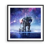 Poster 60x60cm cosmonauta spazio Stampe Immagini Quadri Moderni Murale