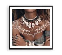 Poster 60x60cm Donna Etnica Tribù Stampe Immagini Quadri Moderni Murale