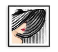 Poster 60x60cm donna stile moda Stampe Immagini Quadri Moderni Murale