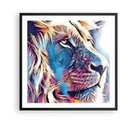 Poster 60x60cm Leone criniera fiaba Stampe Immagini Quadri Moderni Murale