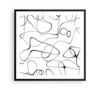 Poster 60x60cm Linea niente modello Stampe Immagini Quadri Moderni Murale