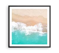 Poster 60x60cm mare onda sabbia Stampe Immagini Quadri Moderni Murale