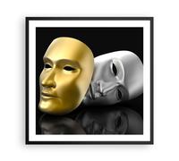 Poster 60x60cm Maschera teatro palcoscenico attore Stampe Quadri Moderni